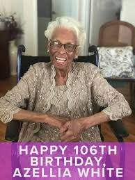 Azellia White Beautiful and Happy at 106